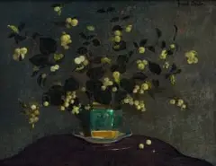 Frans Oerder, Still Life with White Berries, oil on canvas