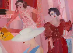 Wendy Anziska, The Models, oil on canvas