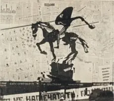 William Kentridge, Nose on a Horse Projection, photogravure on paper