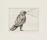 William Kentridge, Horus, 2007, etching on paper