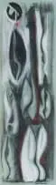 Caroline van der Merwe, Drawing for Hollow Torso, 1977, pastel on paper