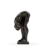 Bill (William John) Davis, Bending Nude, 2007, bronze with a brown patina