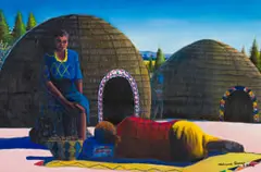 Welcome Danca, Role Model (Mom You Old Now), 2000, oil on paper
