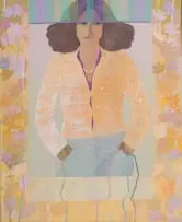 Elsabe Schady, Meisie by die Venster (Girl at the Window), 1979, oil on canvas