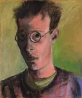 Andrew Putter, Self Portrait II, pastel on paper laid down on board