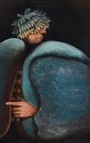 Karin Jaroszynska, Portrait of Pan, 1975, oil on canvas
