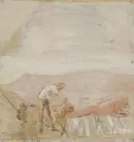 Simon Stone, Life in the Veld, oil on cardboard