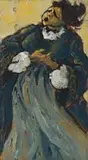 Joy Rose-Innes, Portrait of a Woman Singing, oil on board