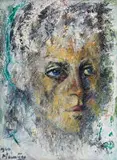 Johannes Meintjes, Kopstudie in Wit (Study of a Head in White) (JM 696)