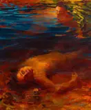Sarah Ballam, Lake, 1994, oil on canvas