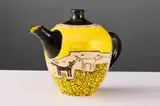 Fée Halsted, A Little Fart in the Face, 1986, painted and glazed ceramic