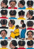 Ahongan Komla, Barber Poster I, acrylic on wood