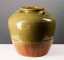 Digby Hoets, Celadon Pot, glazed ceramic