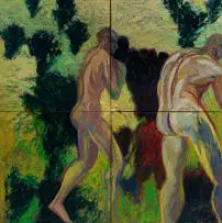 Andrew Verster, Expulsion, quadriptych, 1988, oil on canvas