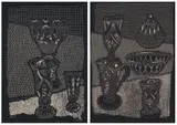 Andrew Verster, Still life with Glassware, two, 1999, oil on artist's board