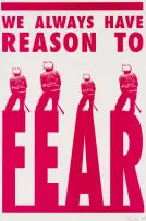 Kudzanai Chiurai, We Always Have Reason to Fear, 2009, colour screenprint on paper