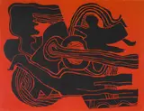 Lucky Sibiya, Wind, 1973, colour screenprint on paper