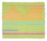 Lynda Ballen, Geometric Composition with Orange Triangles