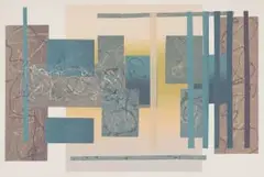 Gail Altschuler, Window Blinds, 1988, colour screenprint and acrylic on paper