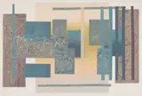 Gail Altschuler, Window Blinds, 1988, colour screenprint and acrylic on paper