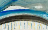 Charles Gassner, Roadway, mixed media on paper