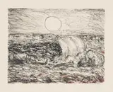 David Koloane, Untitled (Moonlit Landscape)