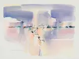 Derric Van Rensburg, Herons I, watercolour on paper