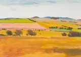 Nico Verboom, Extensive Farm Landscape, 1985, acrylic on canvas paper