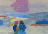 Peter Webber, Pink Cloud, 1986, oil on card