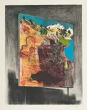 Clive van den Berg, Untitled (Chair in a Landscape), 1994, lithograph on paper