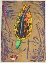 Philippa Hobbs, Ixu and Dioscorides, 1994, screenprint on paper