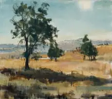 Clément Serneels, Highveld Winter, 1976, oil on canvas