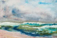 Alice Elahi, Cloud Bank at Mowe Bay, Sea, 1995, oil on canvas