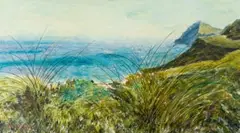 Alice Elahi, Grasses in the Wind, Cape Point, 1998, oil on canvas