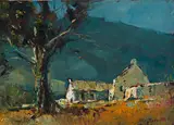 Old Farm House, George, Cape by Titta Fasciotti, oil on board, sold Aug 2025
