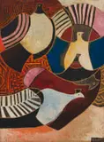 Lucky Sibiya, Birds, painted and incised wood