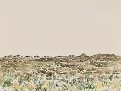 Adolph Jentsch, Sud West of Afrika, 1963, watercolour on paper