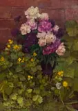 Oleg Ardimasov, Peonies, 1991, oil on canvas