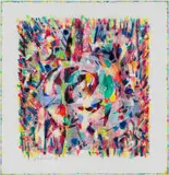 Hannatjie van der Wat, Untitled (Abstract in Red and Yellow), 1993, colour monotype on paper