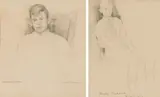 Larry Scully, Raymond Clark; Douglas Oosterlaak, two, 1951, pencil on paper