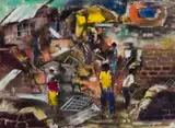 Ephraim Ngatane, Township Scene
