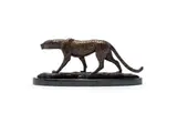 Donald Greig, Cheetah Stalking, 2006, bronze with a brown patina on a granite base