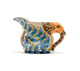 Jug with elephant and floral decoration by Ardmore Ceramic Studio, 2005, painted and glazed ceramic, sold Feb 2026