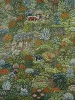 Jana Lützeler, Nature's Veil, 2025, gouache on paper