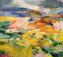 Karoo Farm by Jenny Parsons, 2025, oil on canvas, offered Jul 2025