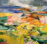 Jenny Parsons, Karoo Farm, 2025, oil on canvas