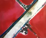 Mpho Machate, Possibility I, 2024, mixed media on canvas