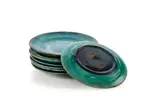 Linn Ware & Ceramic Studio, Six side plates, double-glazed hand-thrown earthenware