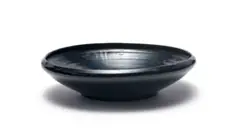 Globe Potteries, Bowl with inverted rim, black-glazed earthenware
