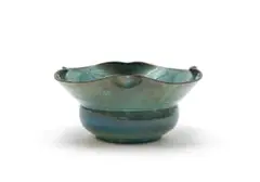 Globe Potteries, Petal-shaped bowl, glazed earthenware